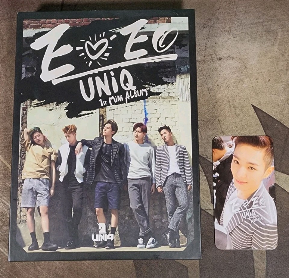 UNIQ “EOEO” 1st Mini Album with Photocard Wang Yibo Yixuan Sungjoo Wenhan Woodz