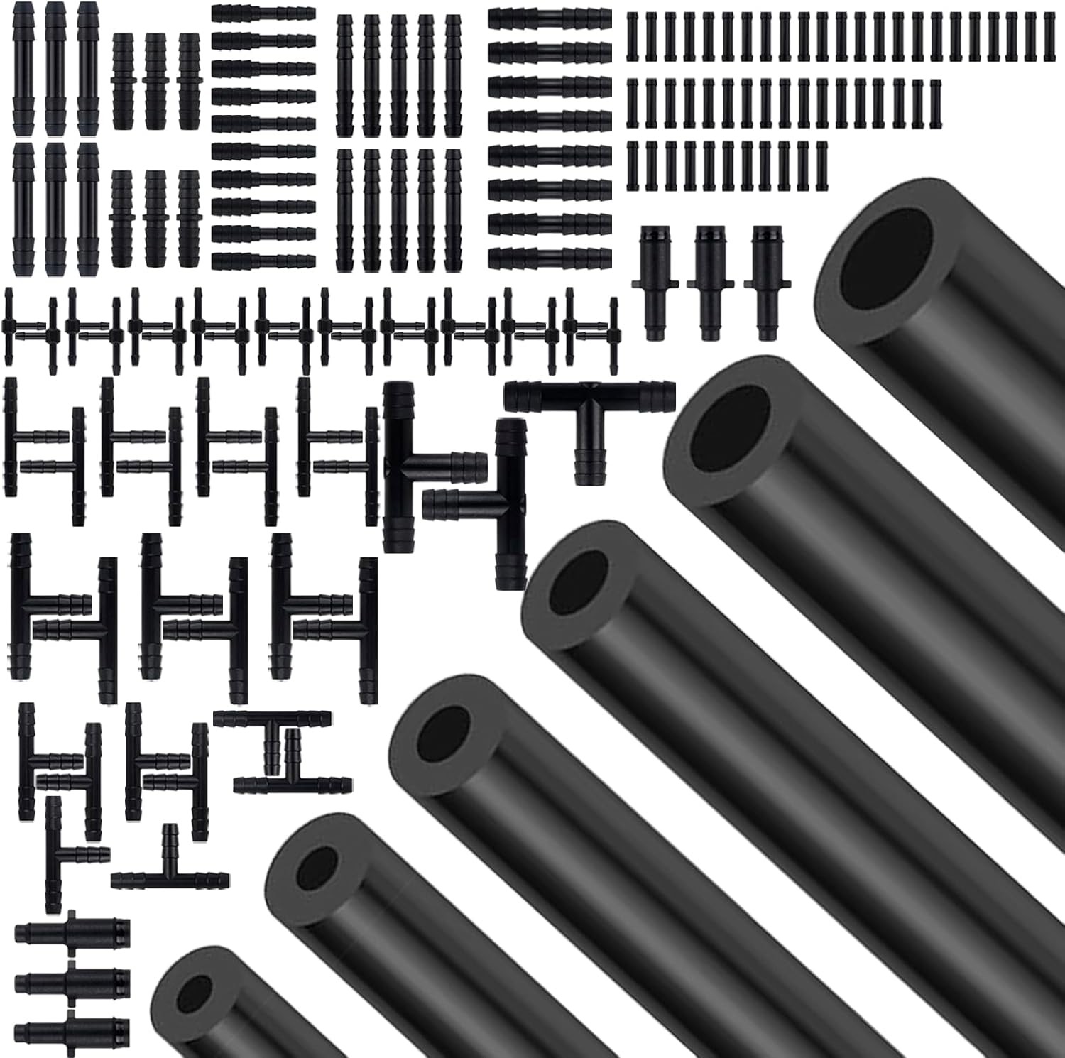Silicone Vacuum Hose Kit, 5Ft 6PCS Vacuum Hose Automotive  113PCS Vacuum Line...