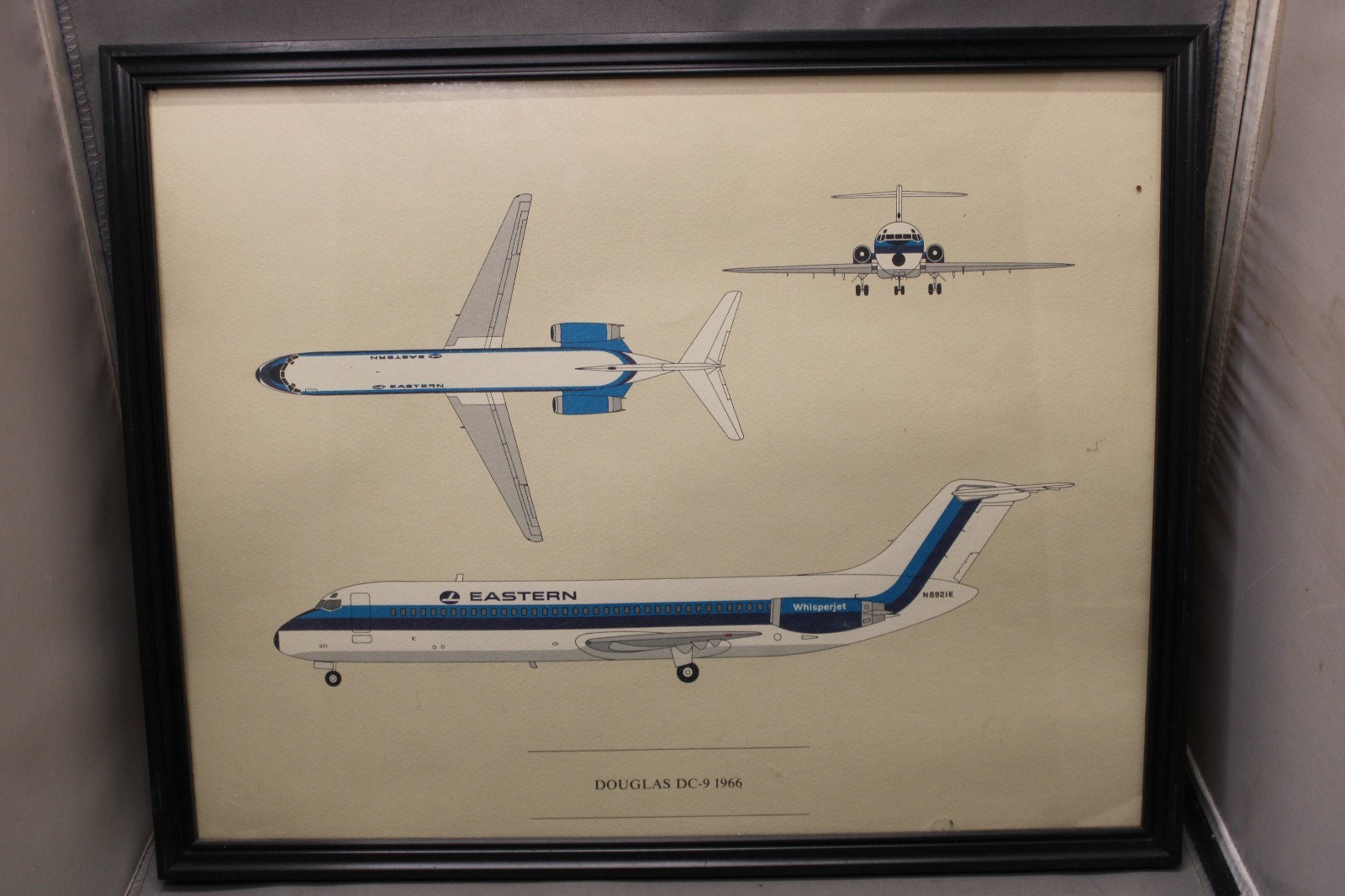 Eastern Air Lines Historic Aircraft Framed Aviation PrintS 11x14 SET OF 12 Mint