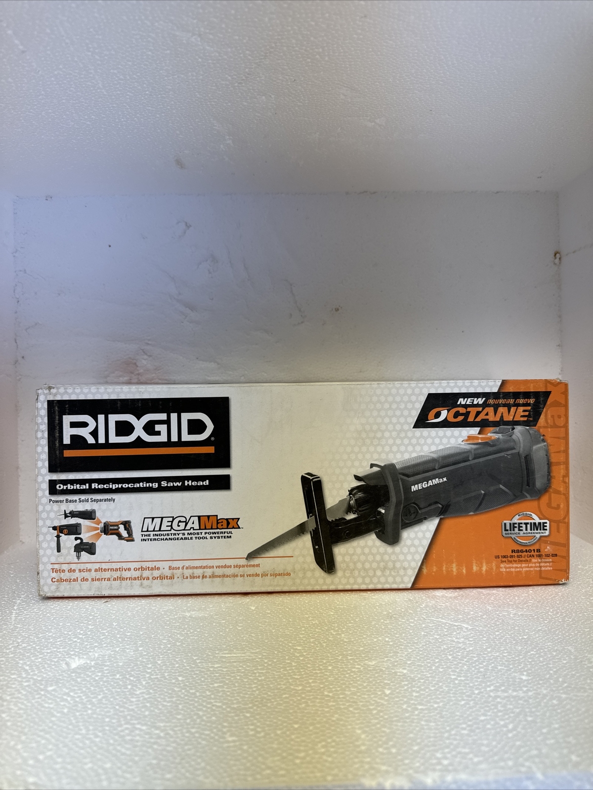 RIDGID R86401 18-Volt OCTANE MEGAMax Reciprocating Saw (Head Only)