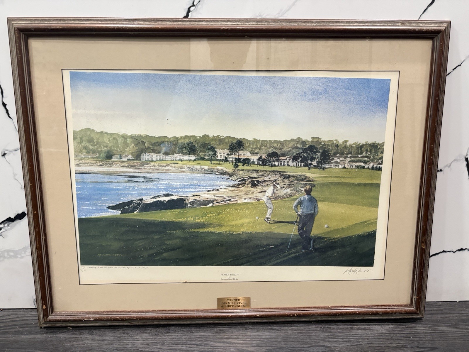 Kenneth Reed Signed Limited Golf Art Lithograph 377/950