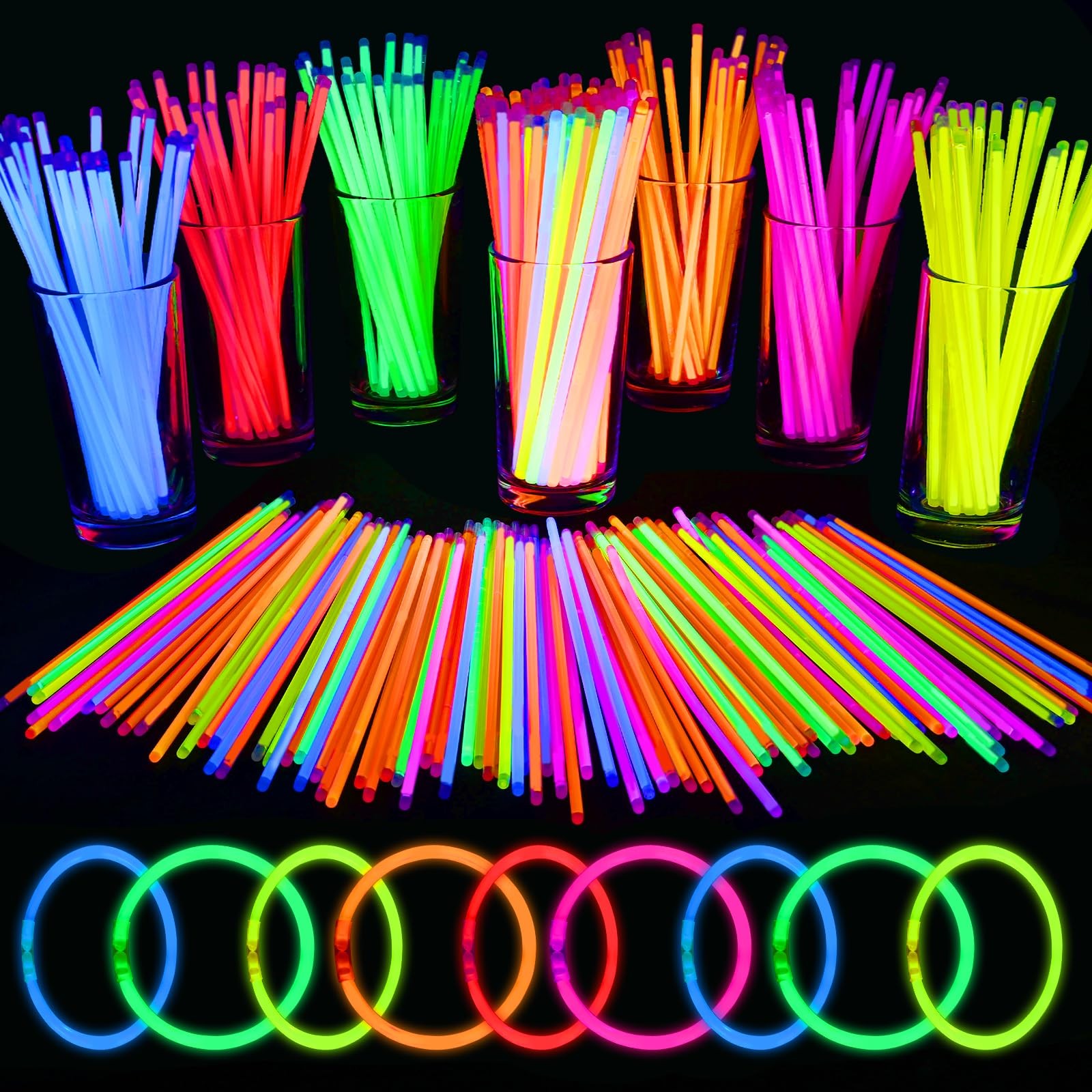Mega-L Glow Sticks Party Supplies, 100 Pcs 8\