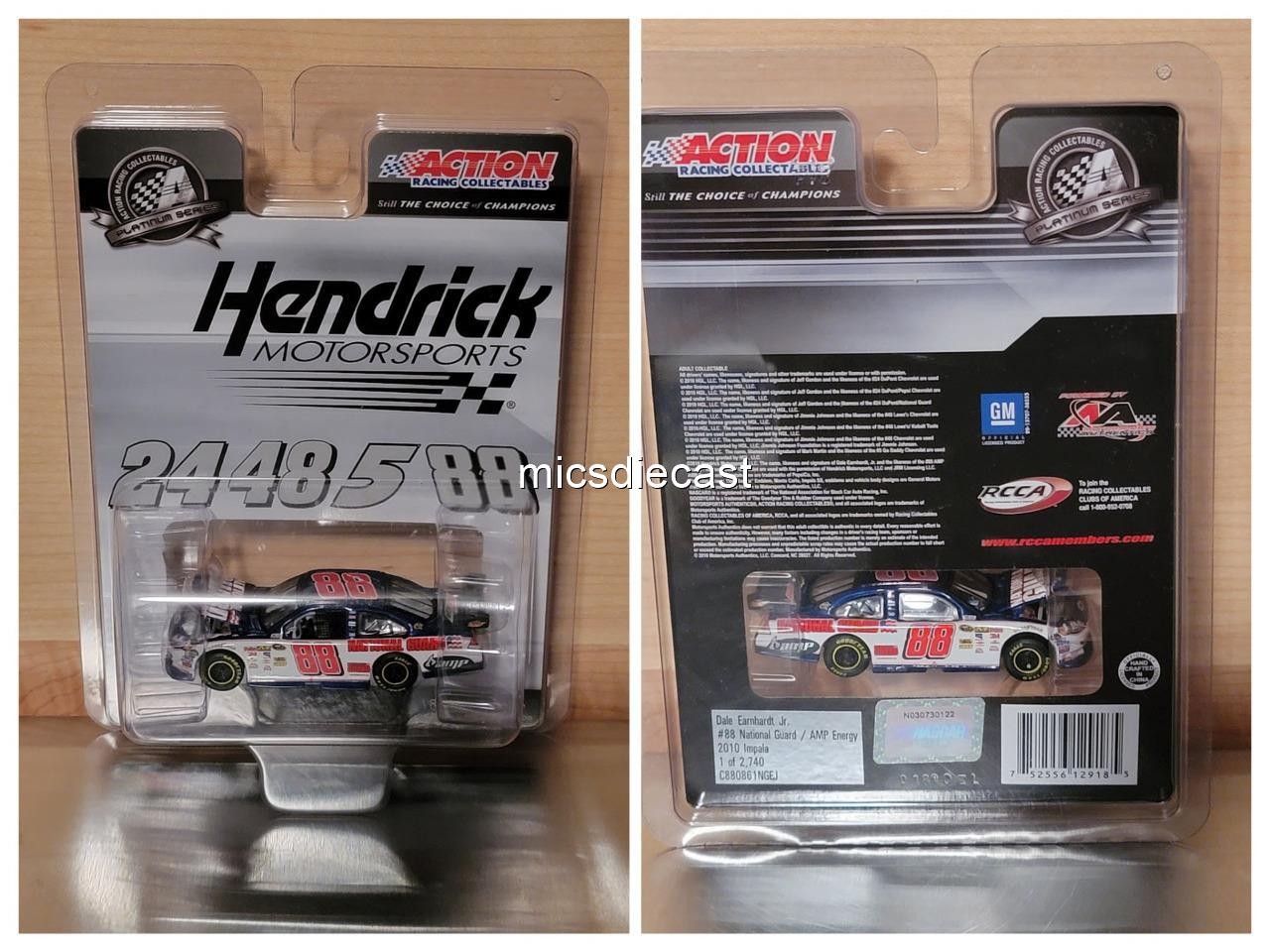 XRARE HO FREE SH 2010 Dale Earnhardt Jr #88 National Guard Amp Platinum 1:64 NIP