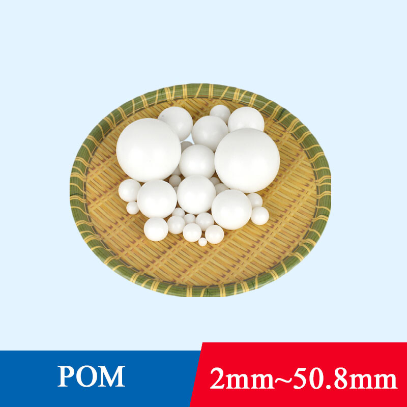 POM Plastic Ball Solid Round Paraformaldehyde Bearing Ball Bead White 2mm~50.8mm