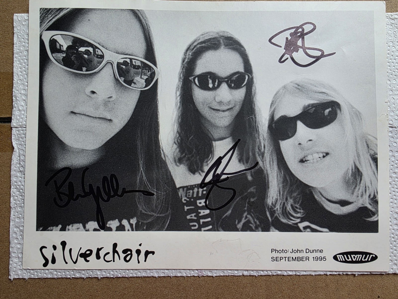 SILVERCHAIR Signed Promo Photo 1995 Authentic Autographed Frogstomp Daniel Johns