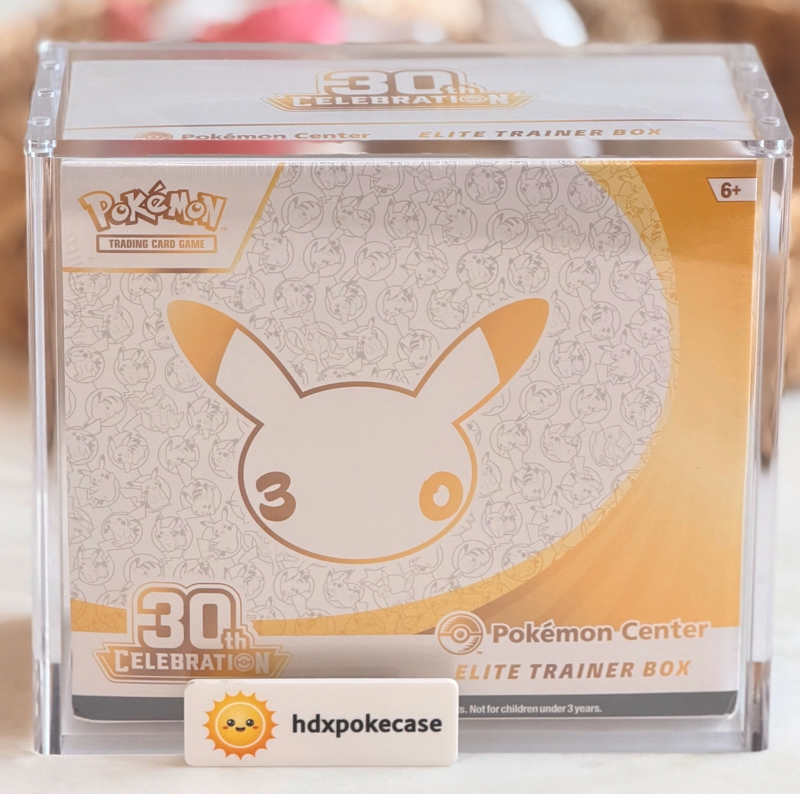 Pokemon ETB Acrylic Display Case Magnetic Lid Protector - Elite Trainer Box
