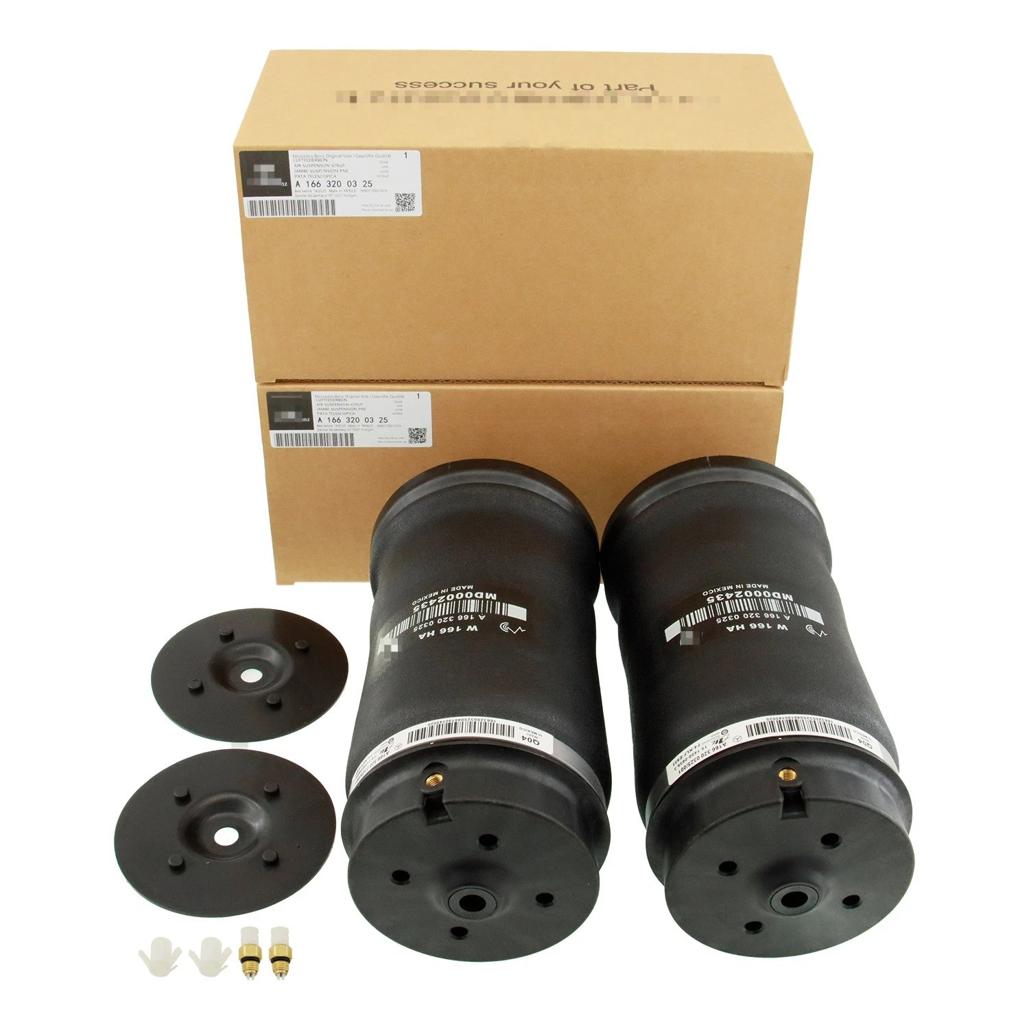2x Rear Air Bag Suspension Springs 1663200325 for GL350 GL450 GL550 ML450 GLS450