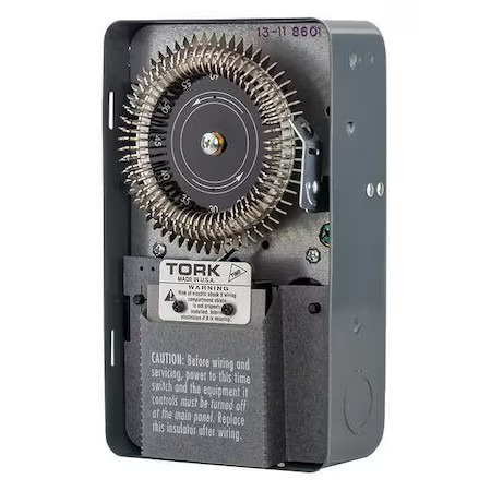 Nsi Tork 8601 Electromechanical Cycle Timer, 1 Hr, Metal