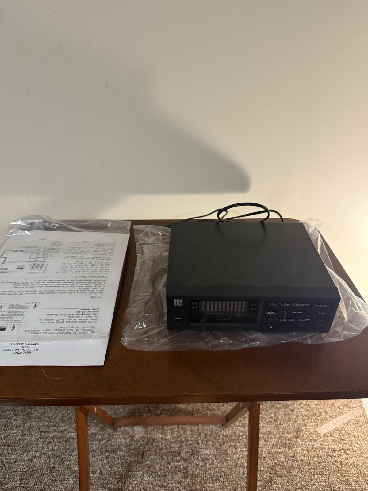 BSR SA-3X Real-Time Spectrum Analyzer w/original Box and Accessories NEW BSR SA-3X Real-Time Spectrum Analyzer w/original Box and Accessories NEW