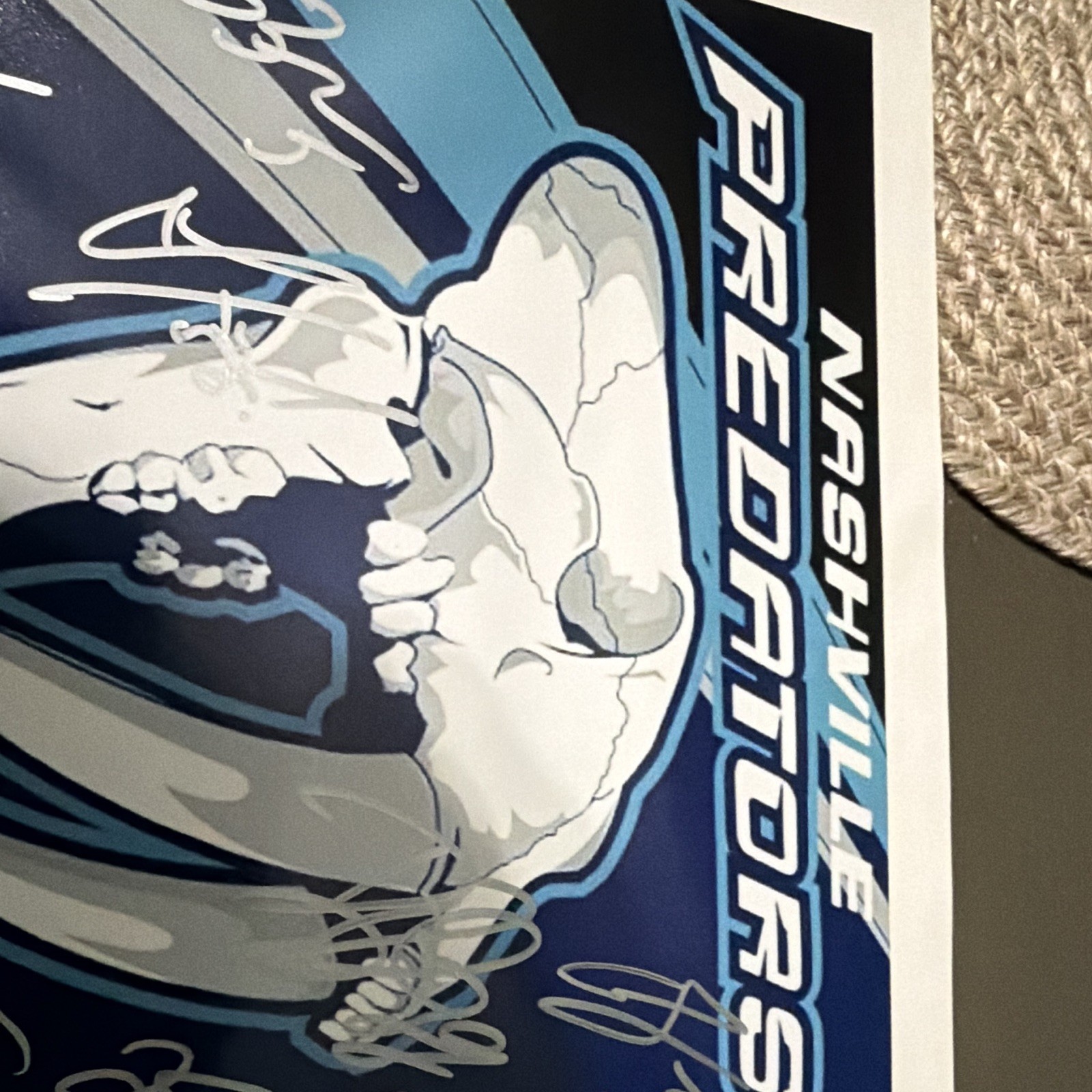 Nashville Predators Signed Original Hockey Photo, Autograph Not Authenticated Nashville Predators Signed Original Hockey Photo, Autograph Not Authenticated
