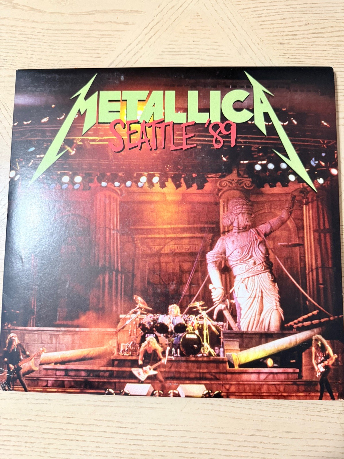 METALLICA SEATTLE ‘89 BLACKENED LABEL  TRIPLE 3LP 6-SIDED RARE VINYL RECORD