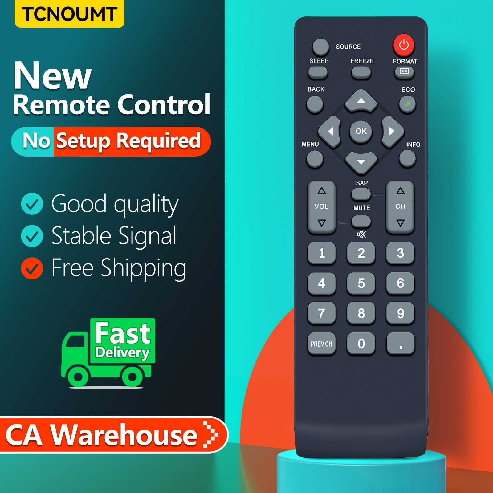 New NH001UD RTNH001UD Remote Control For Emerson Sylvania LCD LED TV LC370EM2