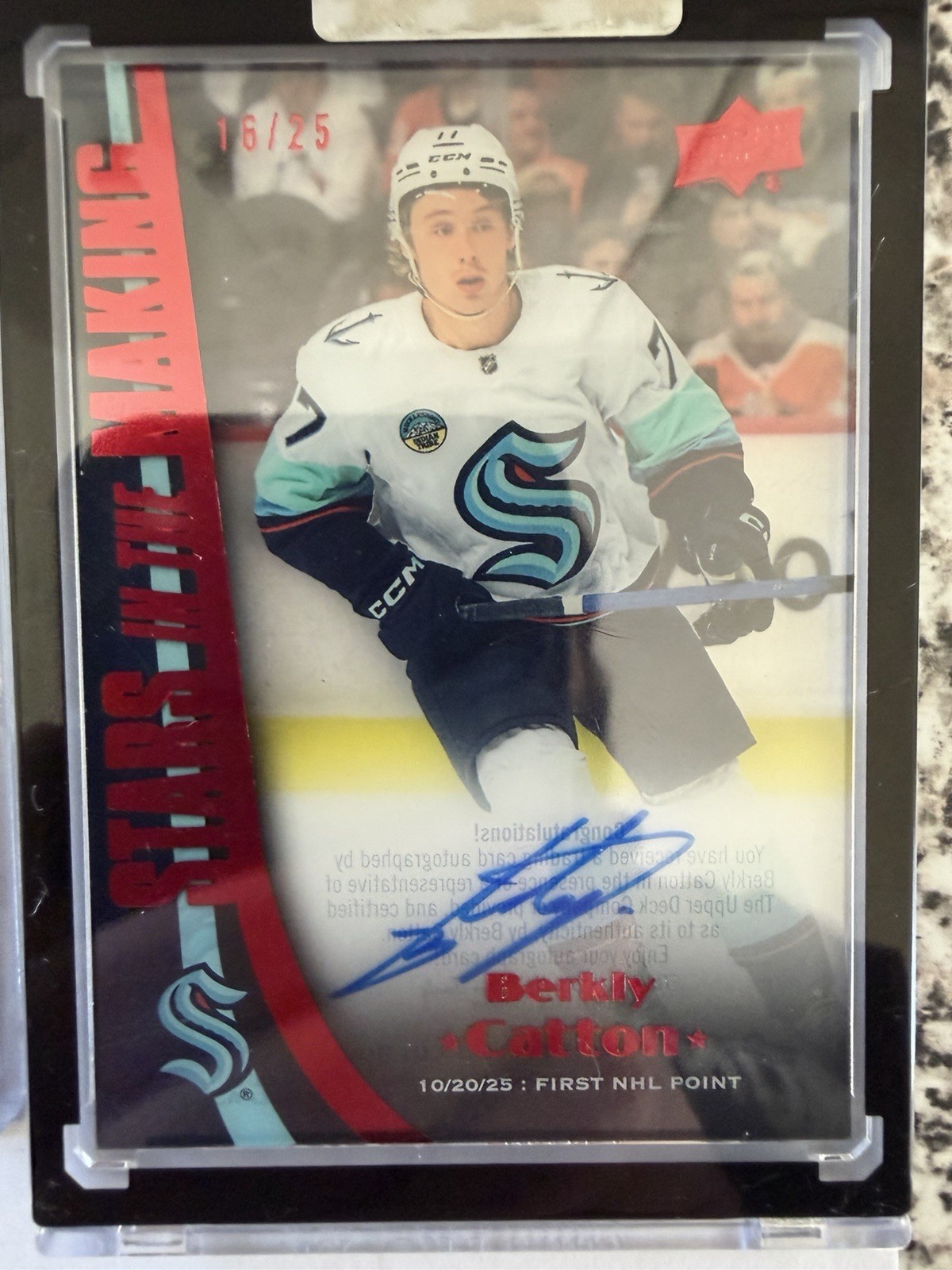 2025-2026 Clear Cut Berkly Catton Rookie Auto /25 RC