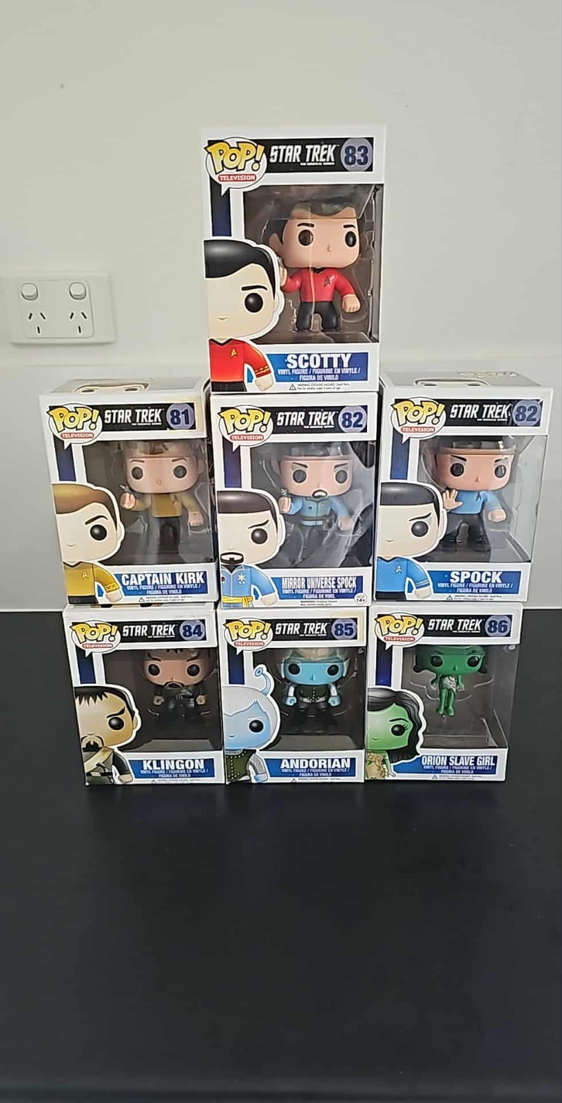 Star Trek Pop Vynl The Origonal Series Set Star Trek Pop Vynl The Origonal Series Set