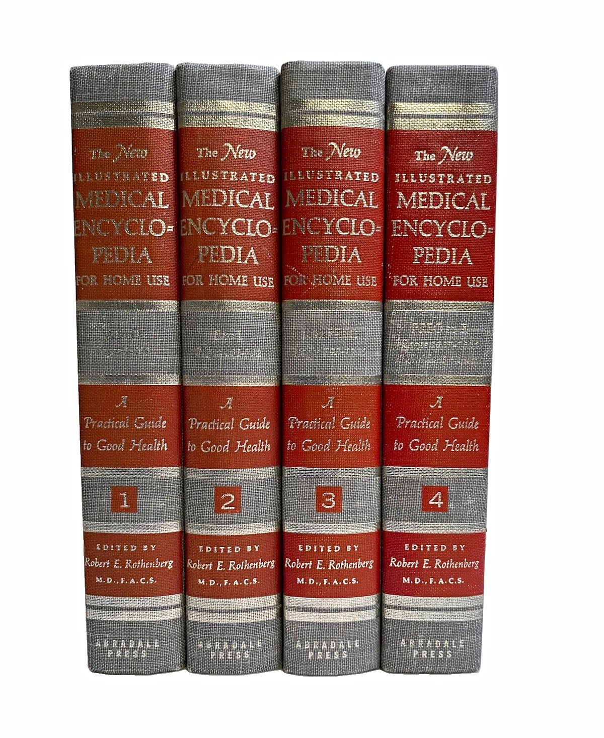 Vintage 1974 New Illustrated Medical Encyclopedia Set 1-4 Robert E Rothenberg⁠