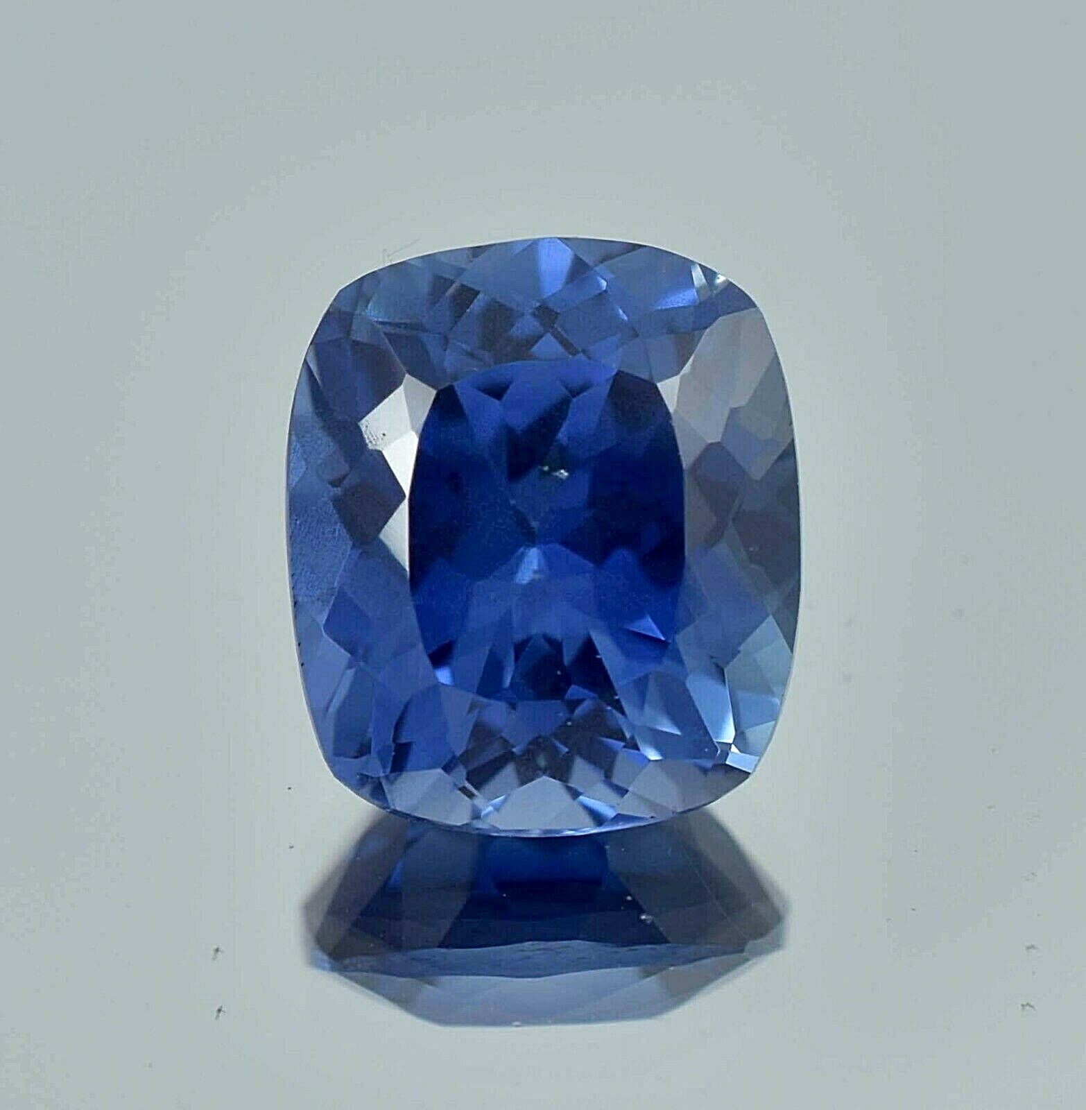 AAA 12x10 MM Natural Ceylon Royal Blue Sapphire Cushion Cut Loose Gemstone