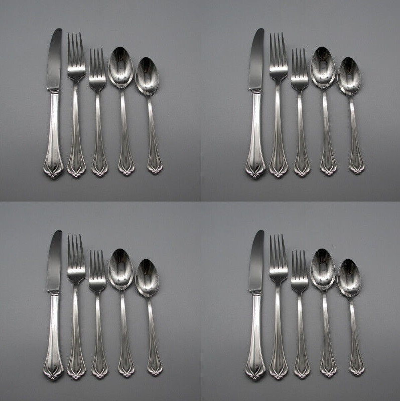 Lenox Stainless Flatware  - ALCOTT - Service for Four - 20pc Set New