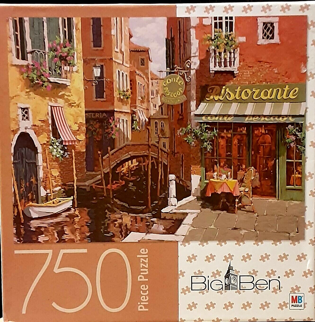 Big Ben Jigsaw Puzzle Rendezvous in Venice 750 Piece NIB
