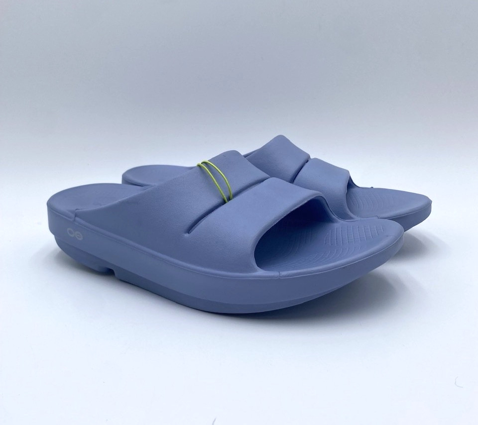 Oofos OOAHH Unisex' NEW Recovery Slide Neptune Blue Multiple Sizes