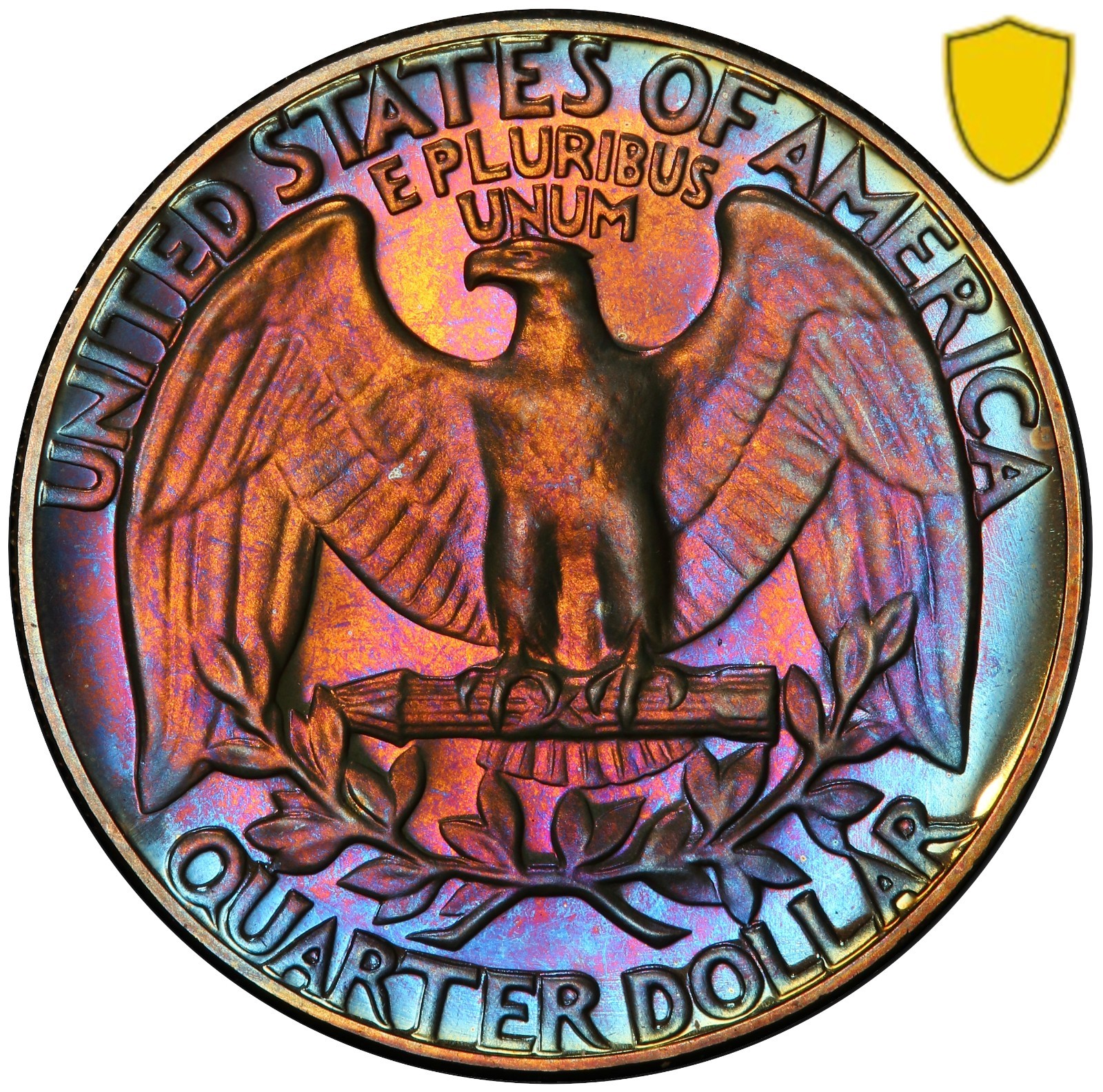 1969 S Toned Washington Quarter Proof PCGS PR 66 PF See Video Toning Coin 25C