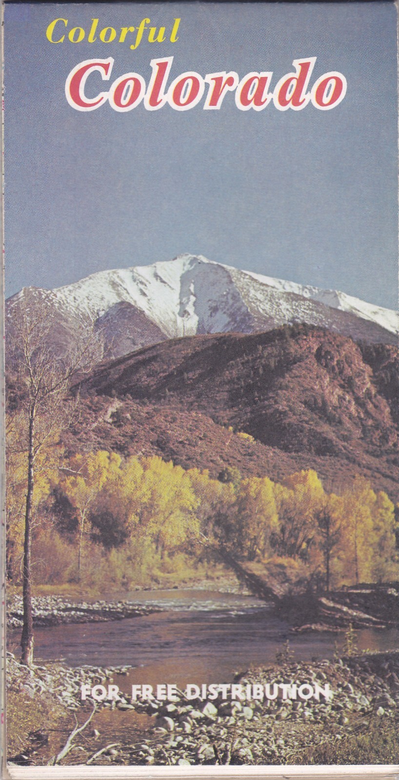 1977 Official State Issue Road Map of Colorado 1977 Official State Issue Road Map of Colorado