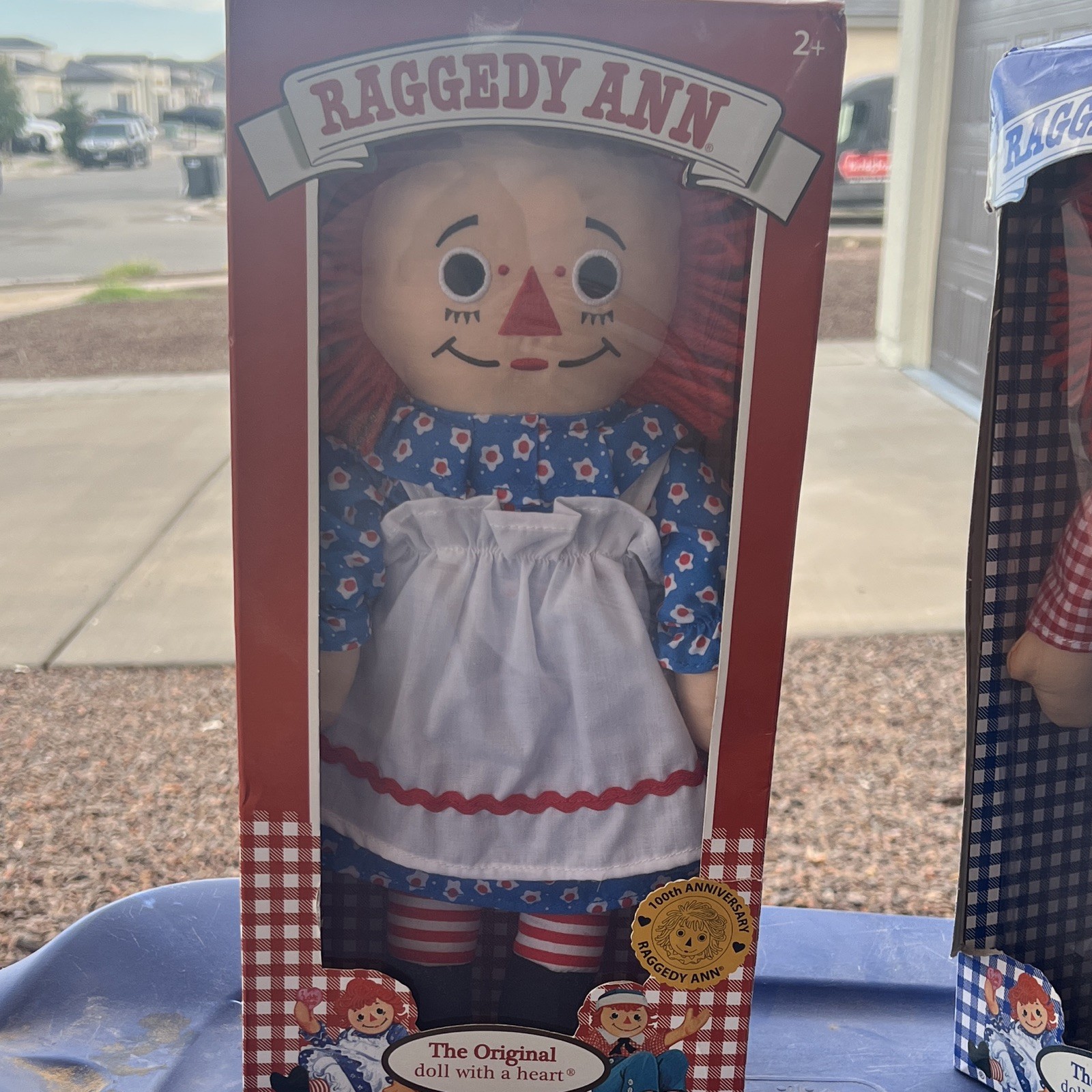 Raggedy Ann 100th Anniversary 15in Cloth Dolls Lot of 2 NIB Raggedy Ann 100th Anniversary 15in Cloth Dolls Lot of 2 NIB
