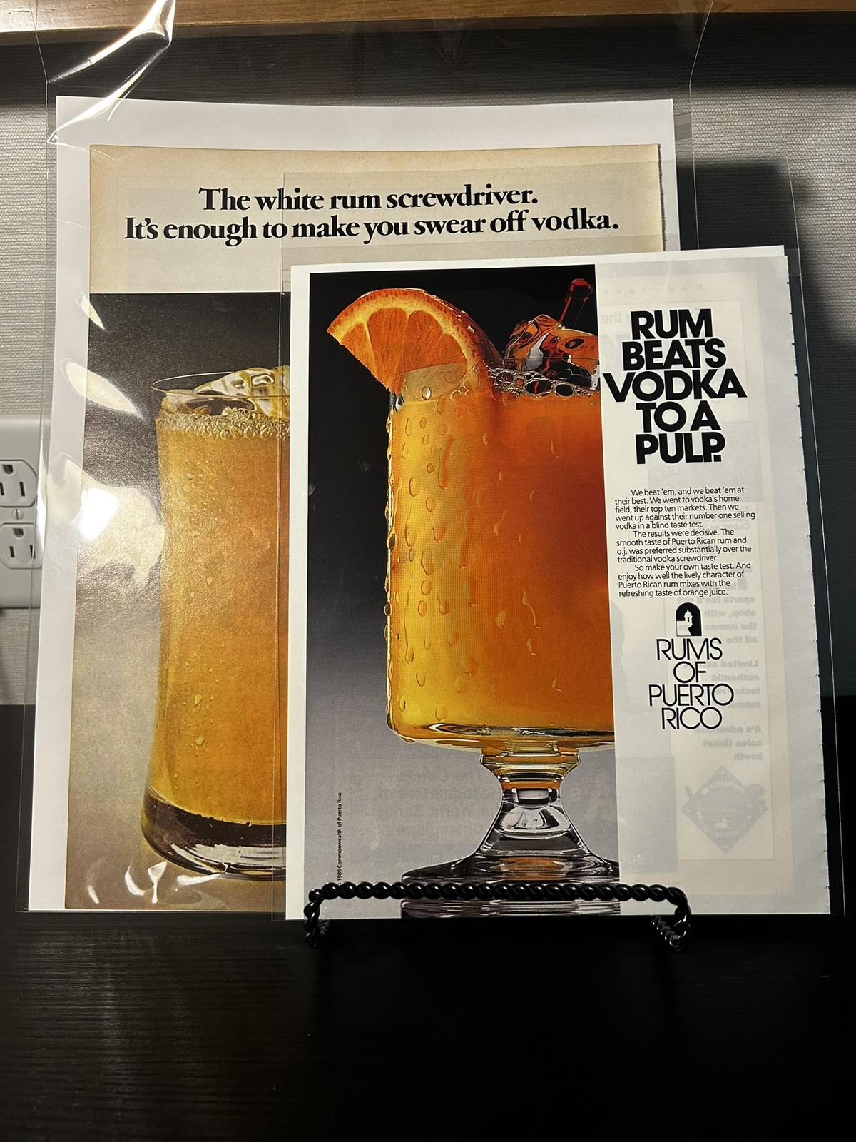 1976 & 1990 Two (2) Rums of Puerto Rico Vintage Magazine Paper Advertisements