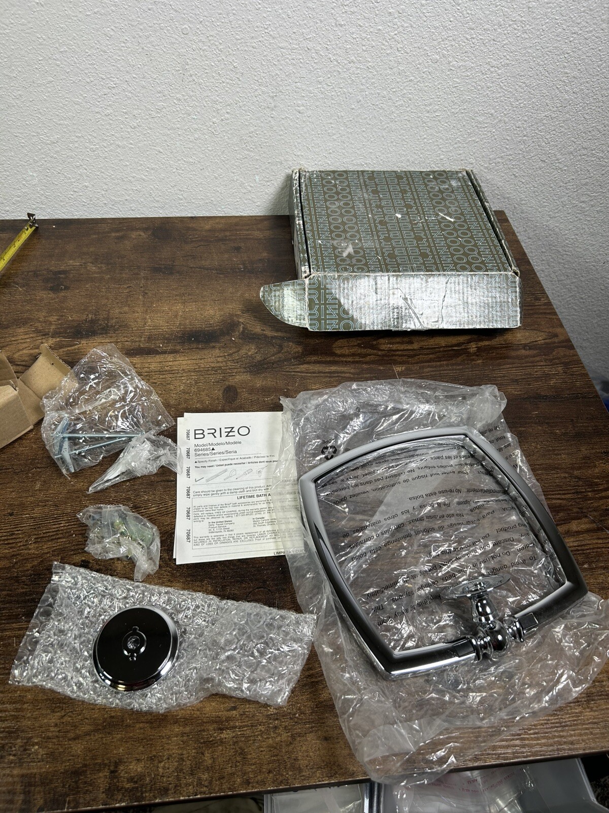 Brizo Charlotte Towel Ring Model Number: 694685-PC - Open Box 