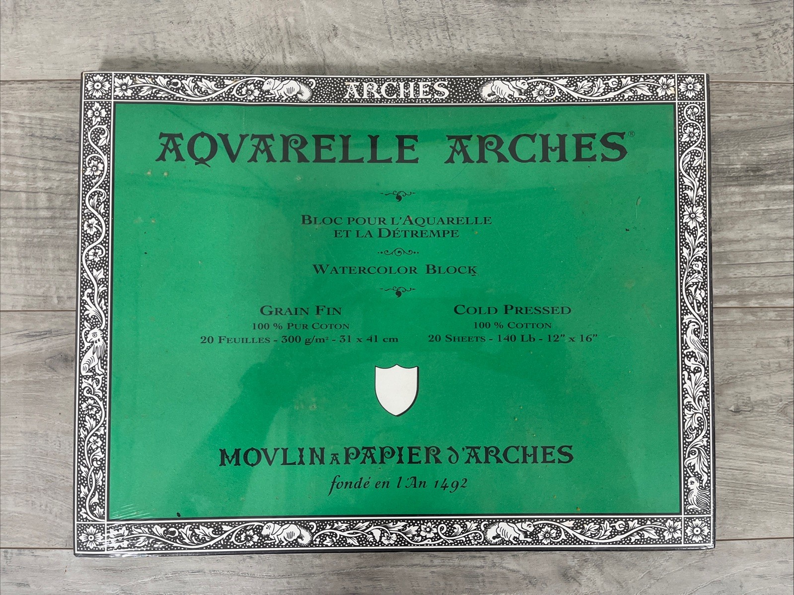 AQUARELLE ARCHES WATERCOLOR BLOCK 140LBS AQUARELLE ARCHES WATERCOLOR BLOCK 140LBS
