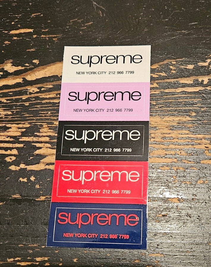 Supreme Shop Mini Stickers 5 In 1 SS20 + FREE SURPRISE 