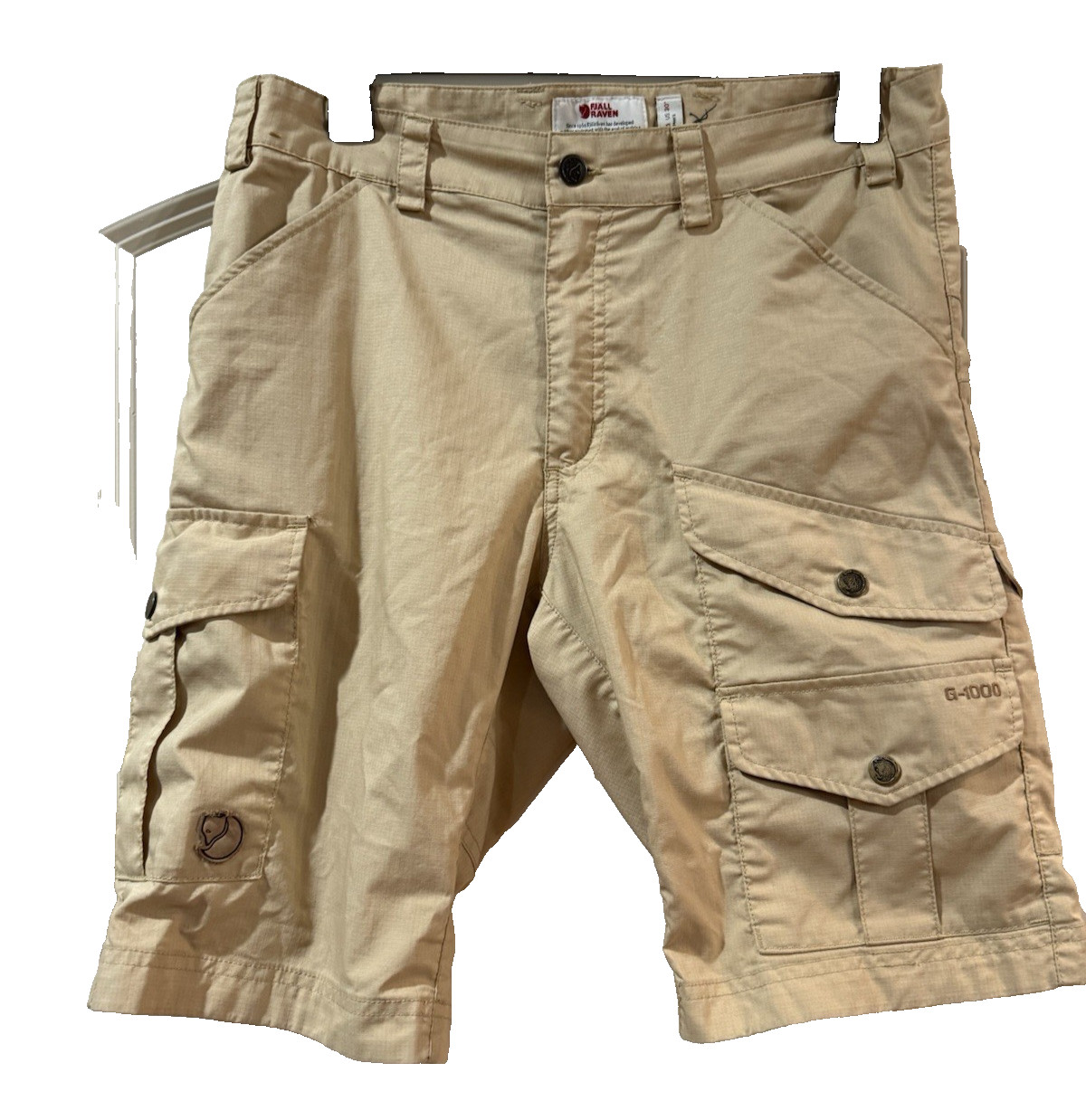 FjallRaven Men\'s 86892 Vidda Pro Lite Cargo Shorts Beige 10” US 30 EU 46 G-1000 FjallRaven Men\'s 86892 Vidda Pro Lite Cargo Shorts Beige 10” US 30 EU 46 G-1000