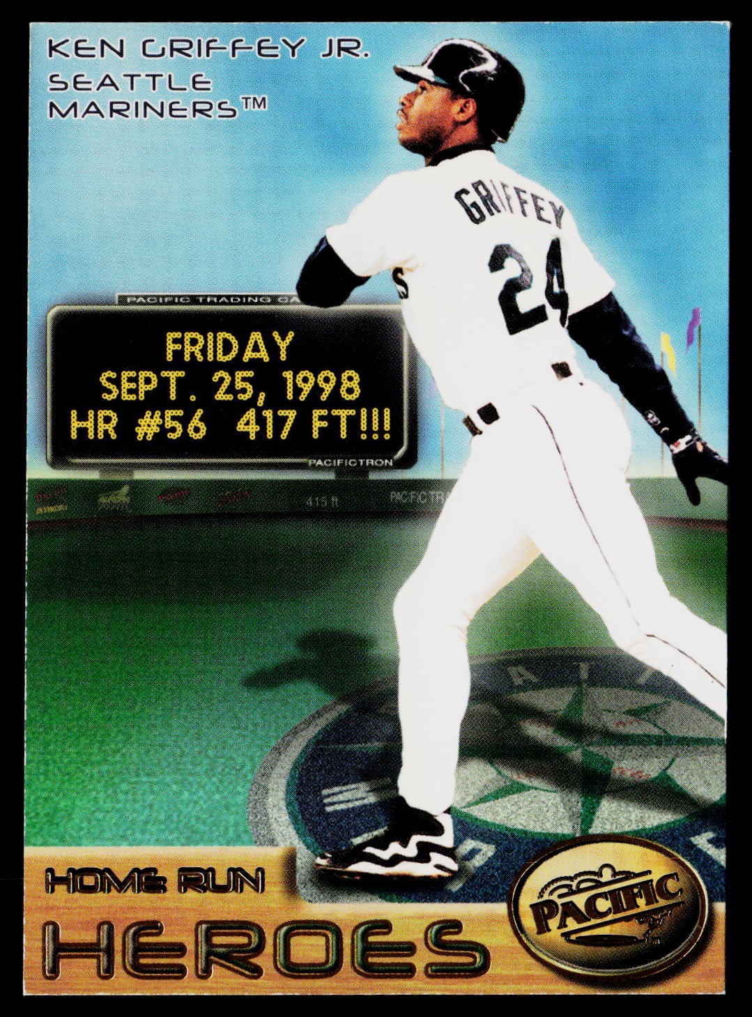 1998 Pacific Home Run Heroes #3 Ken Griffey Jr. Mariners