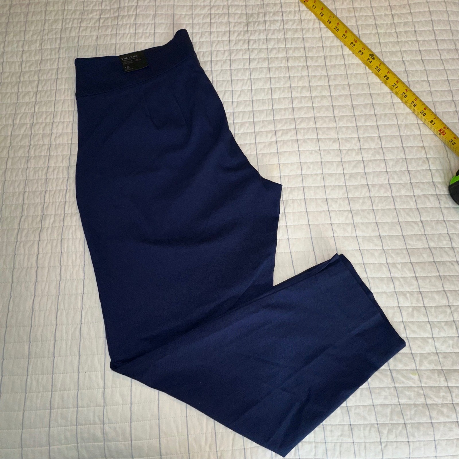 Lane Bryant The Lena Moderately Curvy Fit Ankle Pant Navy Blue Size 18 Trousers