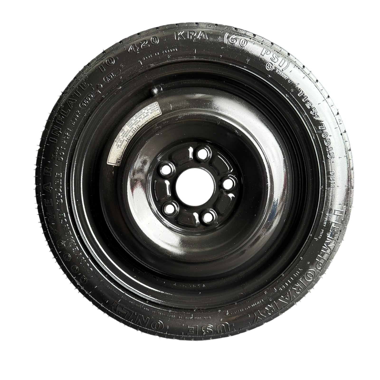 T125/70D15 2006 - 2011 Honda Civic Emergency Spare Tire Wheel Rim Compact OEM