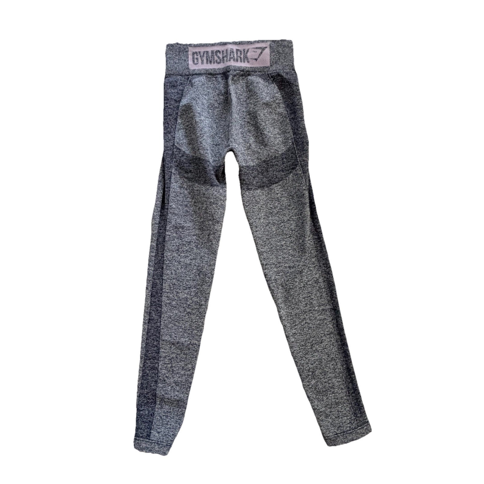 Gymshark Flex High Waisted Leggings Charcoal Marl Knit Pattern XS S Gymshark Flex High Waisted Leggings Charcoal Marl Knit Pattern XS S