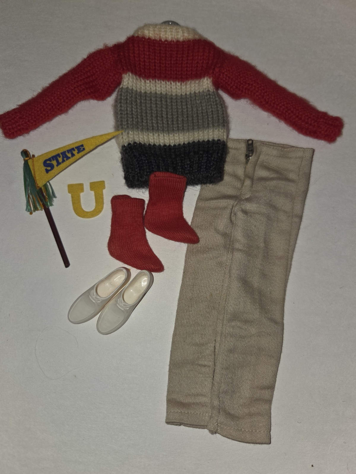 Vintage Mattel Barbie Ken Dill Campus Hero Outfit Vintage Mattel Barbie Ken Dill Campus Hero Outfit