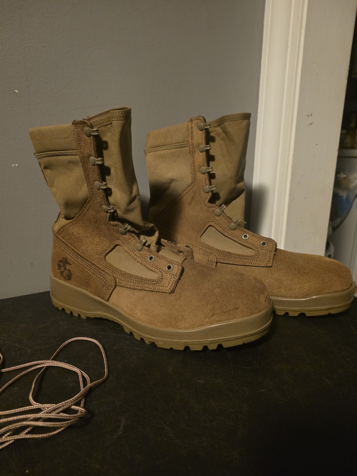 BELLEVILLE 550 ST USMC HOT WEATHER STEEL TOE COMBAT BOOTS 12 REG 