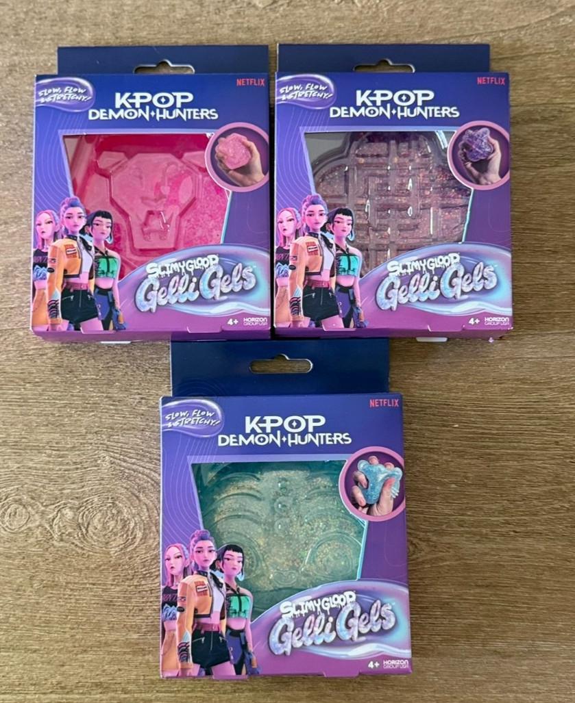 AUTHENTIC K-Pop Demon Hunters Gelli Gels Squishy Set of 3 BRAND NEW&VIRAL