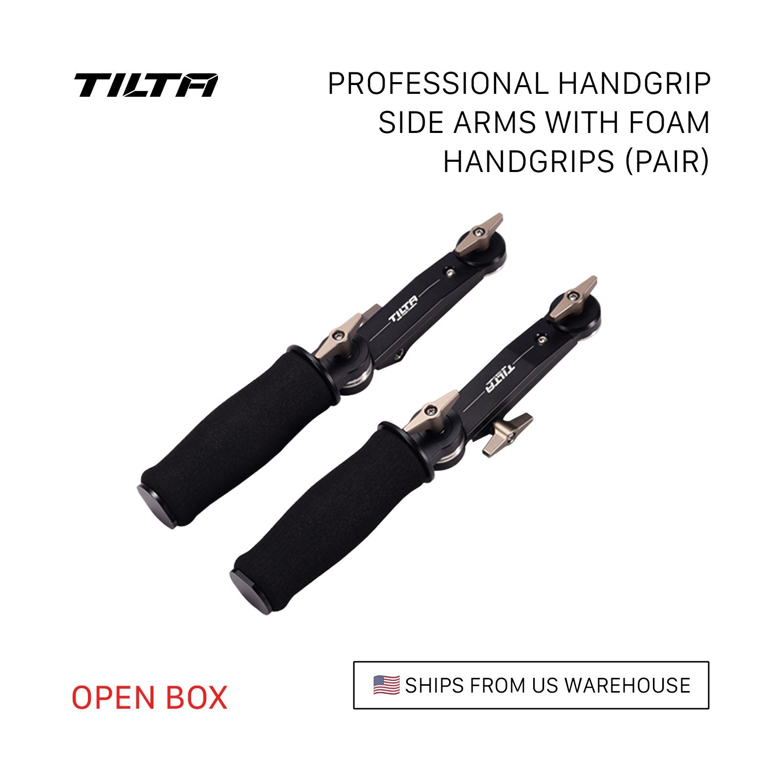 Tilta Professional Handgrip Side Arms with Foam Handgrips (Pair) (Open Box)