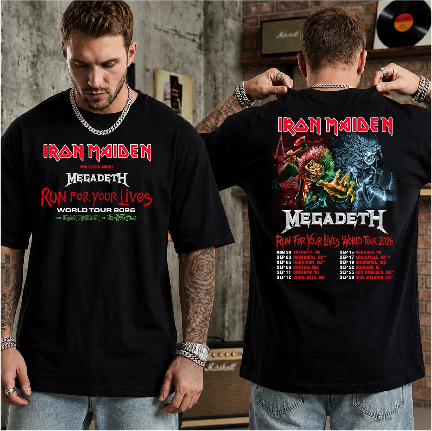 Megadeth North America Tour 2026 TShirt