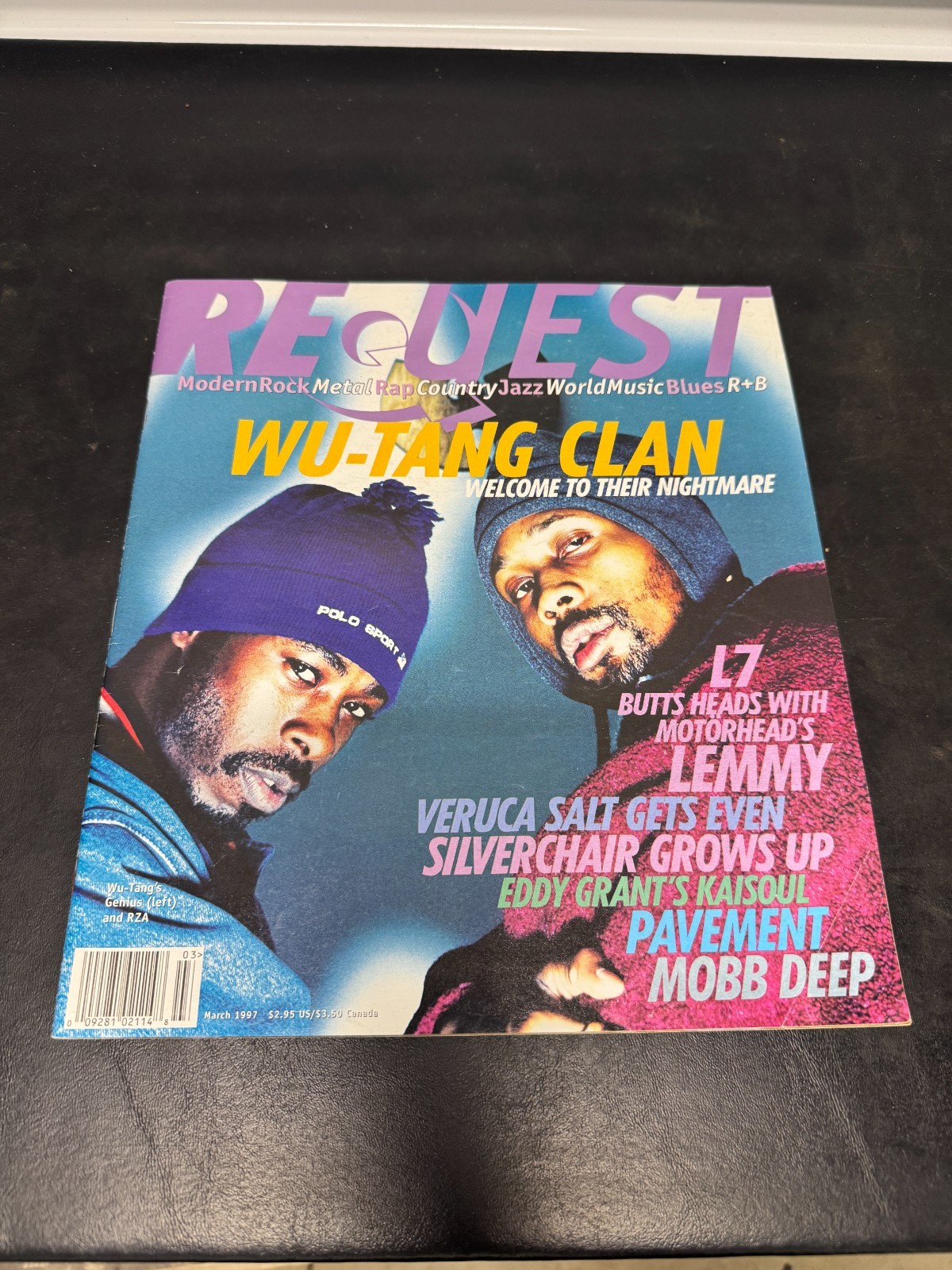 Request Magazine March 1997 Wu-Tang Clan RZA & GZA Cover Veruca Salt Mobb Deepte