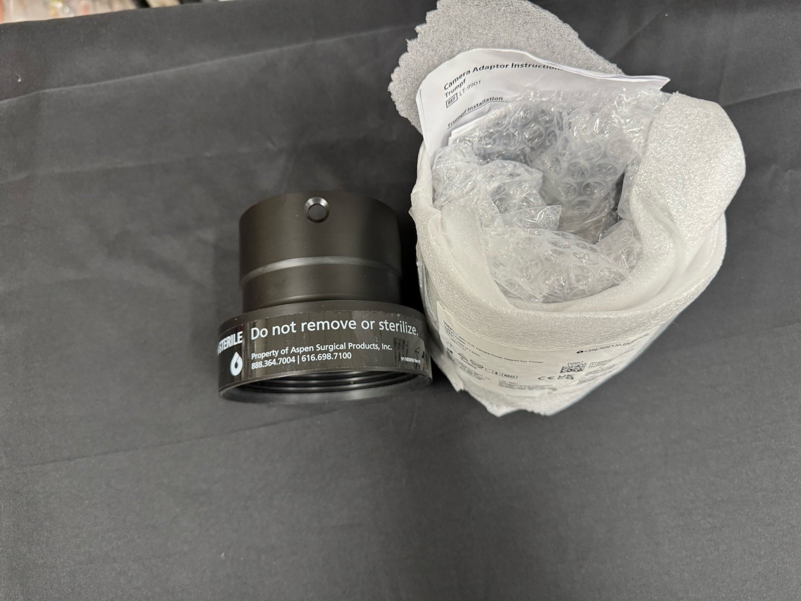 Aspen Surgical LT-9901 O.R. Camera Cover Adapter Trumpf  1 PKG of 1 Each