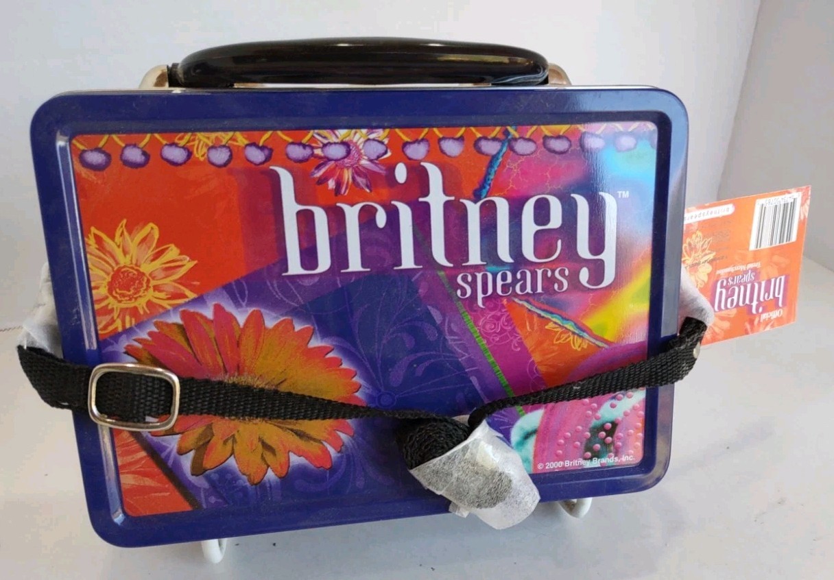 Vintage Dated 2000 Britney Spears Lunch Tin Box -new With Tags.