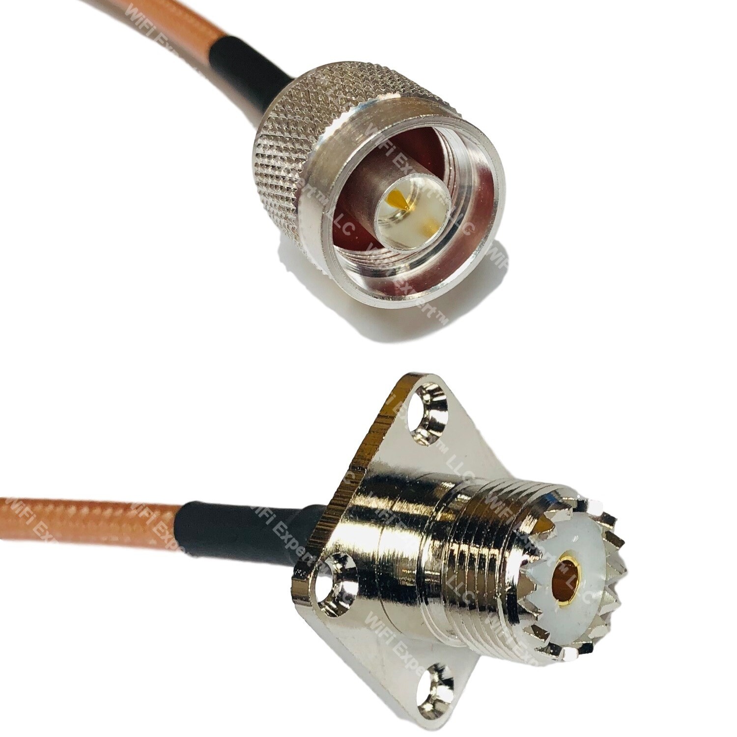 RG400 N MALE to UHF Female Flange RF Cable FAST-SHIP LOT