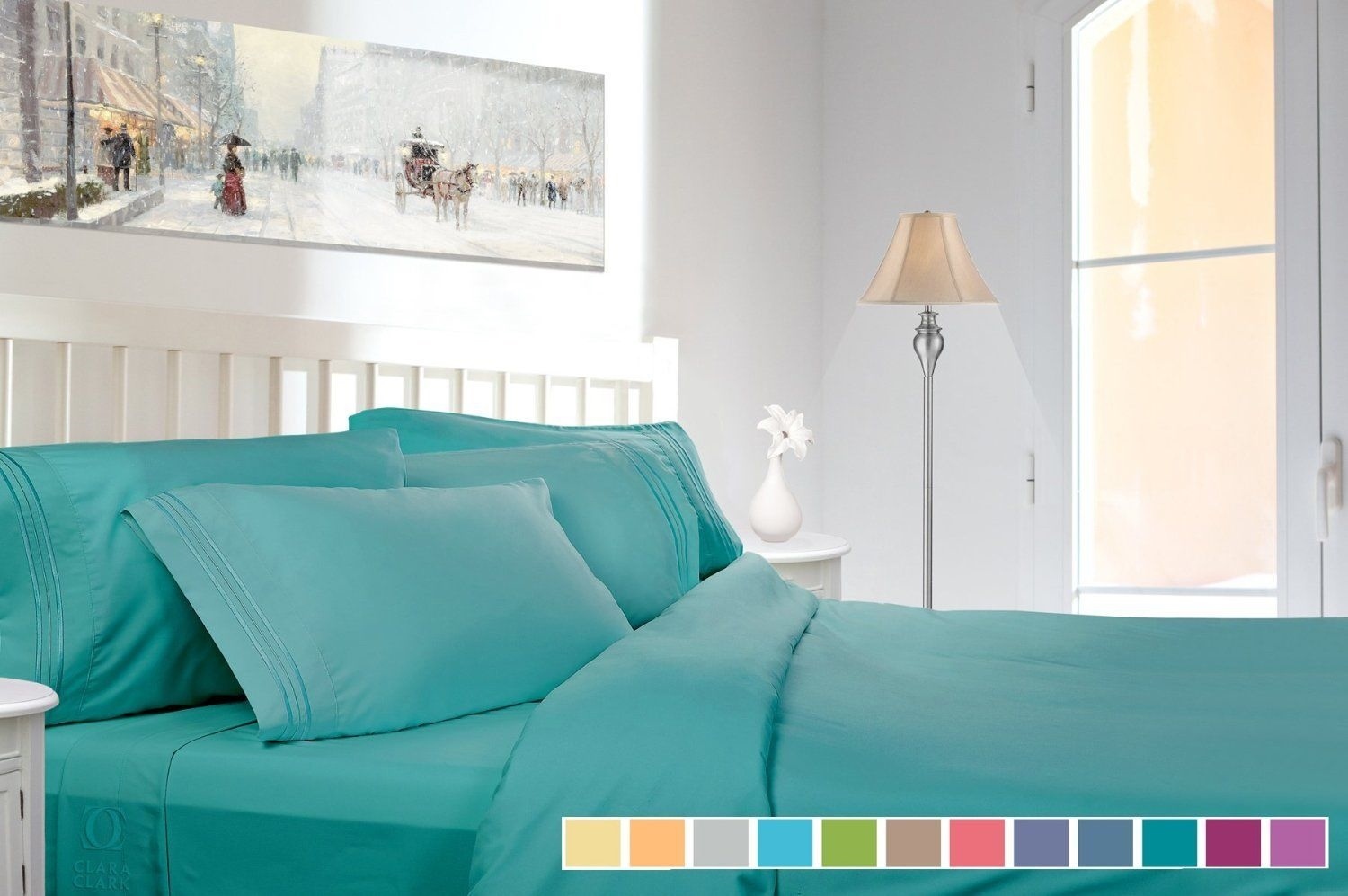 1800 Collection 4 Piece Deep Pocket Bed Sheet Set - Exclusive Spring Collection