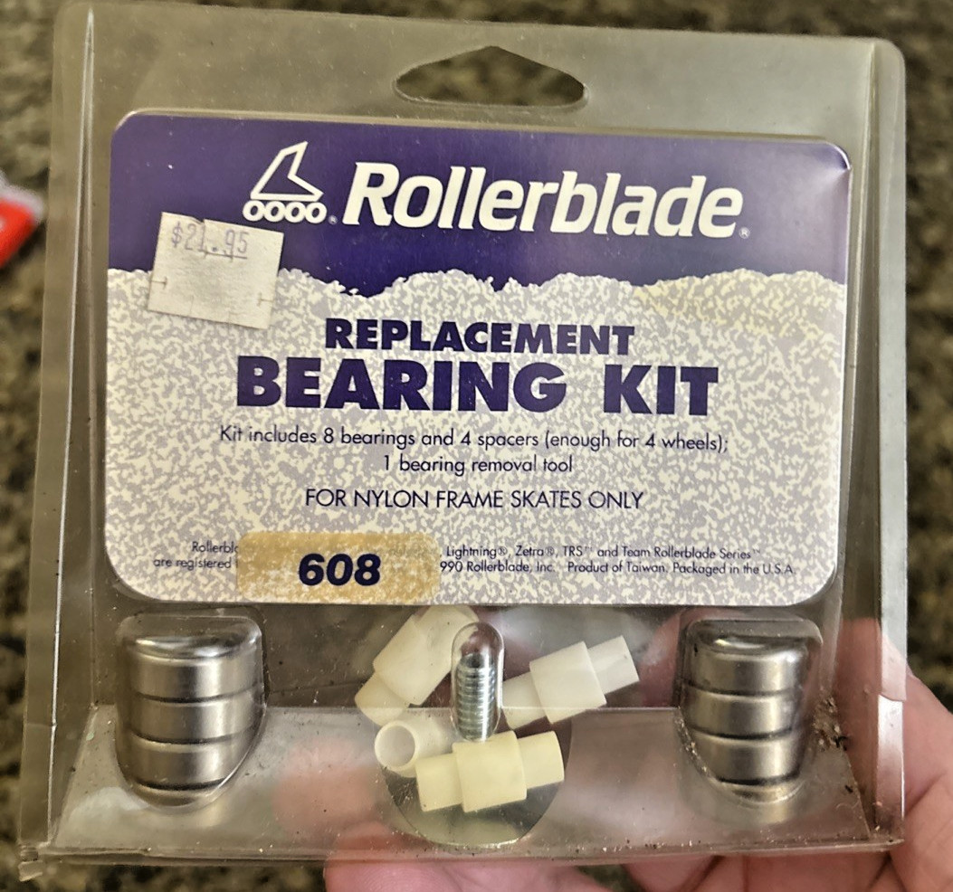 Retro 90s Rollerblade Replacement Bearing Kit - NOS