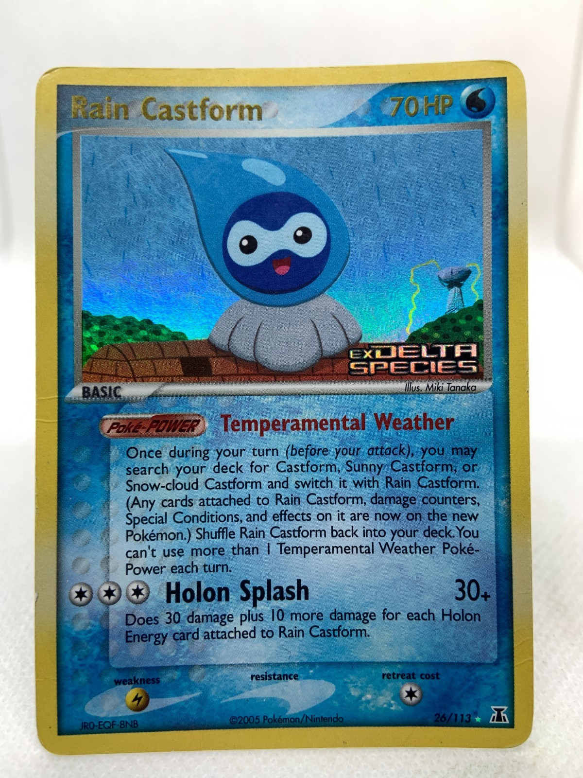Rain Castform 26/113 Rare Delta Species Stamp Pokemon TCG Holo