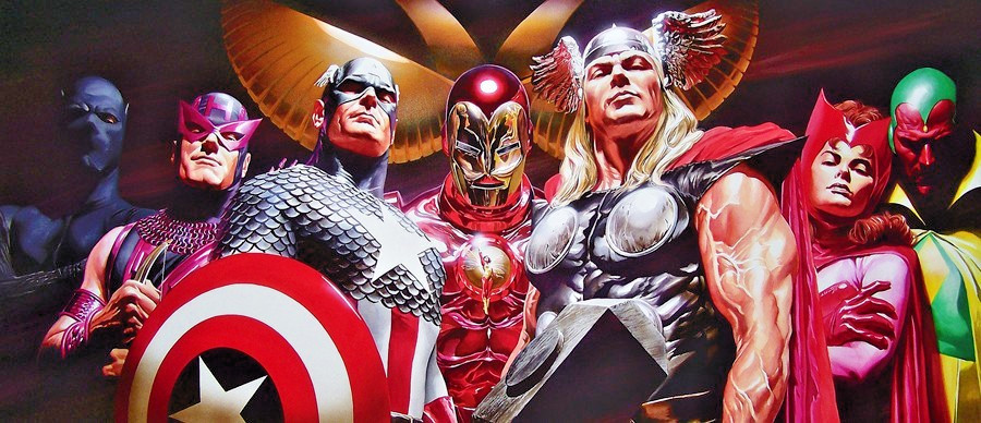 Rare Alex Ross Avengers Assemble  - signed  limited edition giclee print