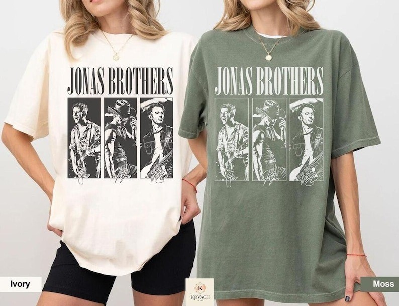 Jonas Brothers Burning Up Tour Shirt, Vintage Y2K Band Tee, Retro Concert Shirt