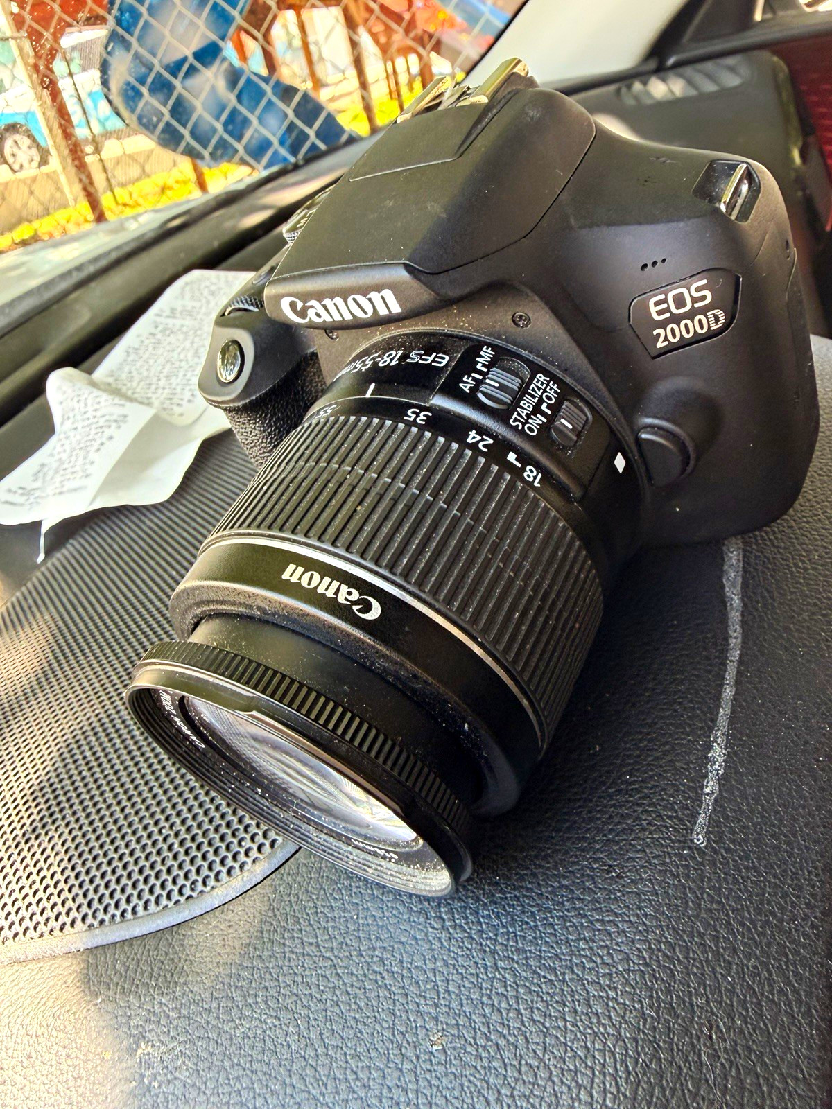Canon EOS 2000D 24.1MP Digital SLR Camera w/ EF-S 18-55mm Lens Black IS Canon EOS 2000D 24.1MP Digital SLR Camera w/ EF-S 18-55mm Lens Black IS